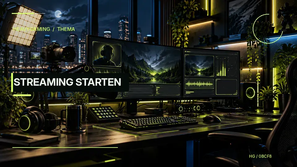 KI-generierte Illustration zu Streaming, kein dokumentarisches Softwarebild