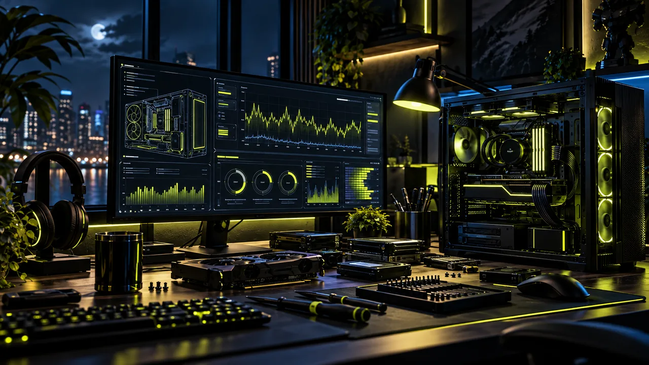 KI-generiertes Motiv: Windows & Hardware